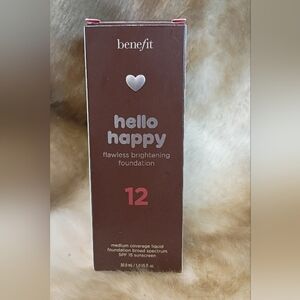 Benefit Hello Happy Flawless Brightening Foundation 12 NEW